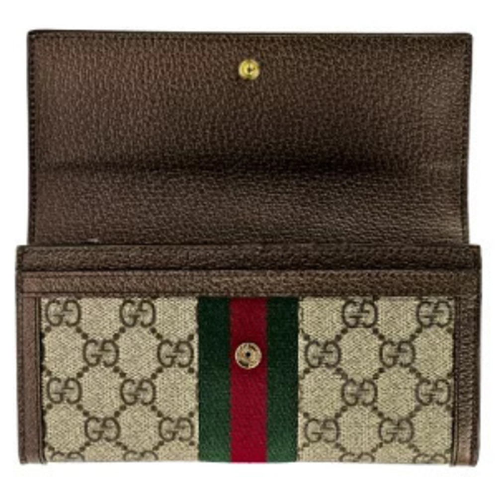 Gucci Long Wallet Ophidia Brown - Picture 3 of 4